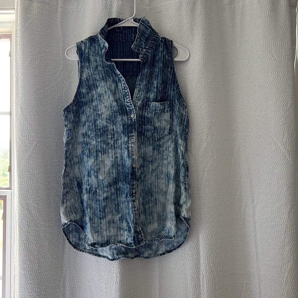 Blue blouse/tank top